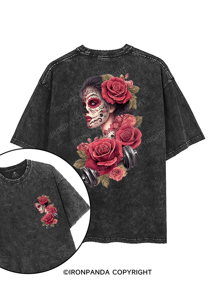 The Rose Girl printed Gym Shirt