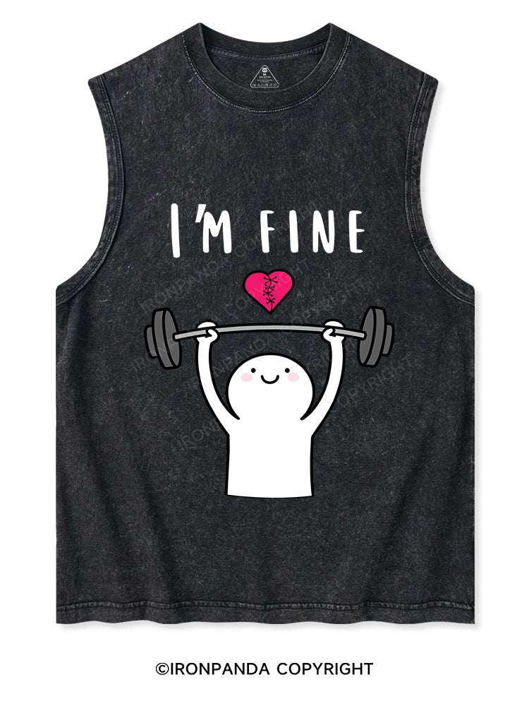 I'M FINE  Washed Tank
