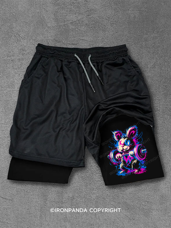 LIFT HEAVY PET rabbit Performance Training Shorts