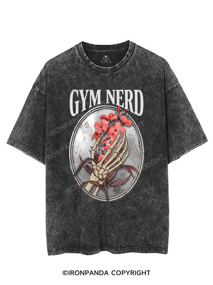 GYM NERD VINTAGE GYM SHIRT