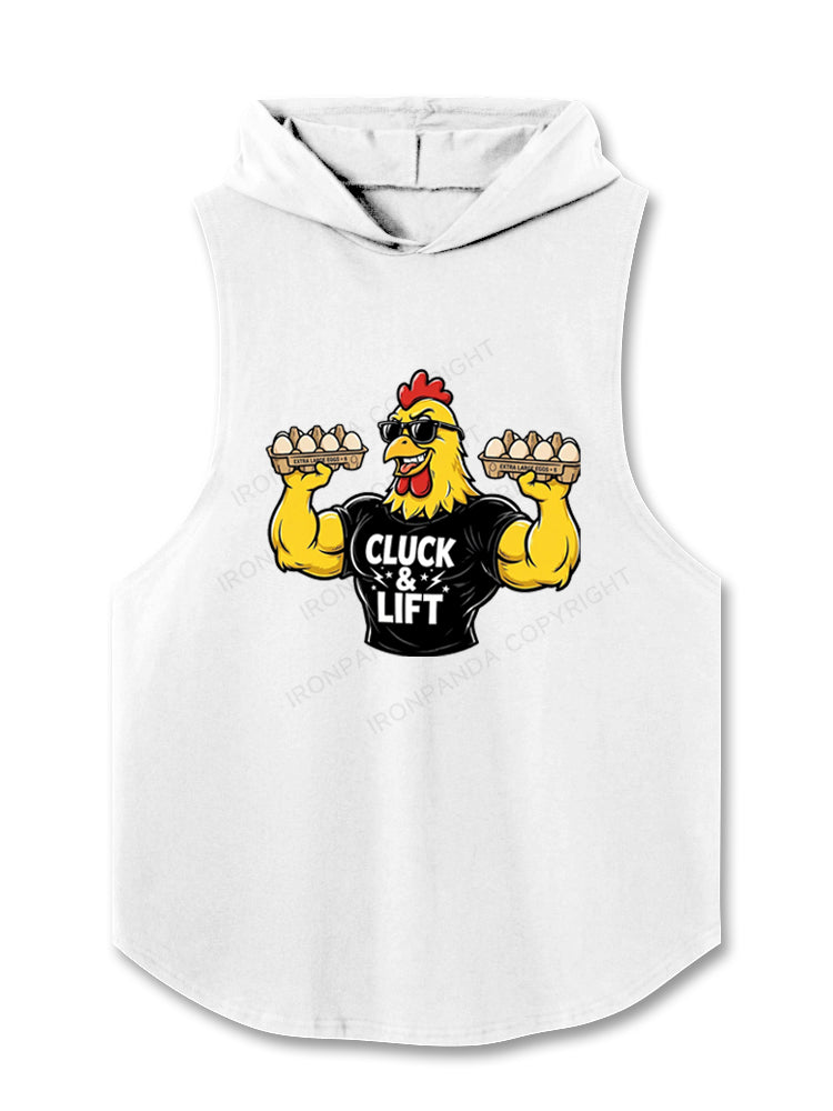 Cluck and Lift Muscle Chicken Hooded Tank