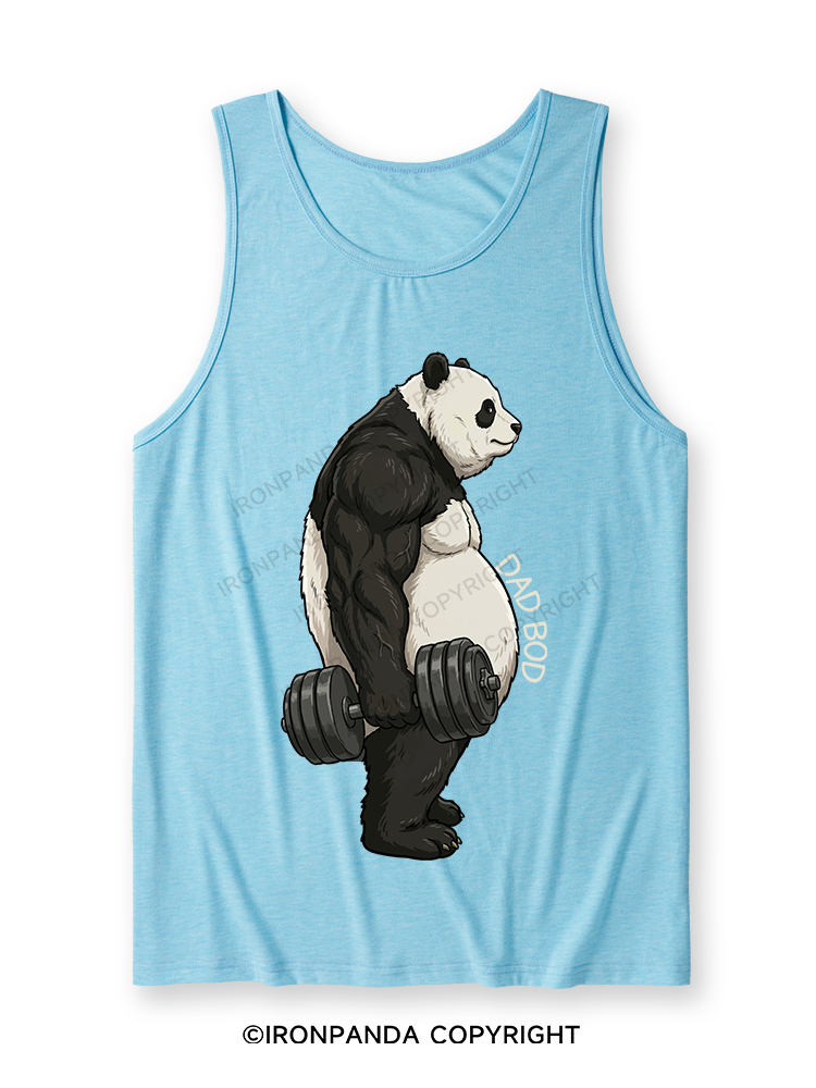 Dad Bod Panda Ultra Soft Heather Tank