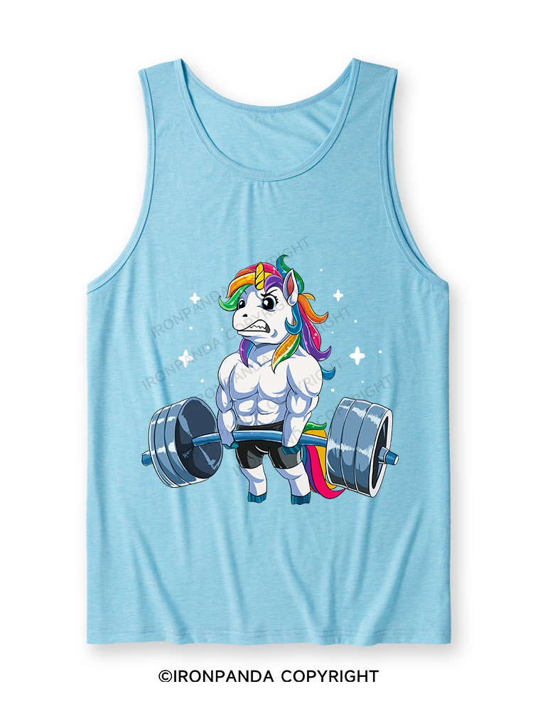 Weightlifting Unicorn Ultra Soft Heather Tank