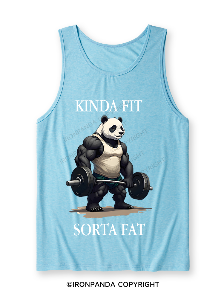 Kinda Fit Sorta Fat Washed Gym Ultra Soft Heather Tank