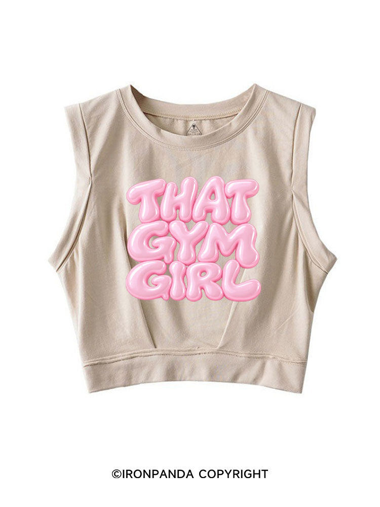 THAT GYM GIRL PINK STYLE SLEEVELESS CROP TOPS