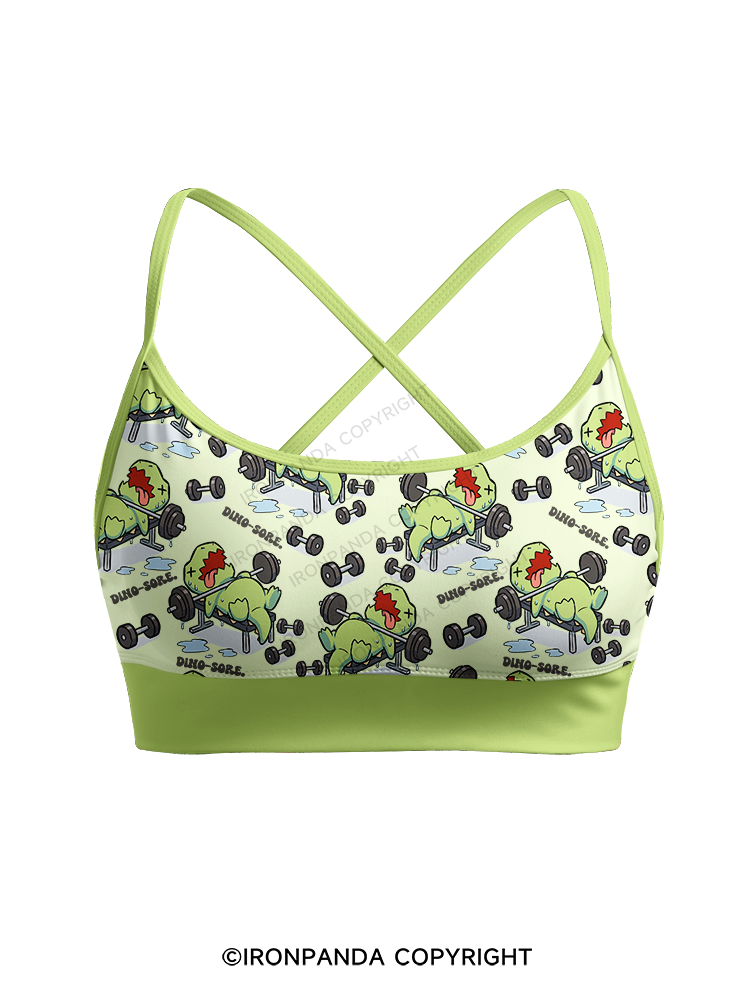 DINO-SORE Printed 2 Piece Yoga Shorts Set