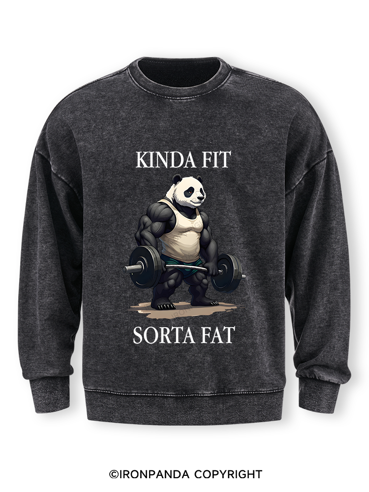 Kinda Fit Sorta Fat  Washed Sweatshirt