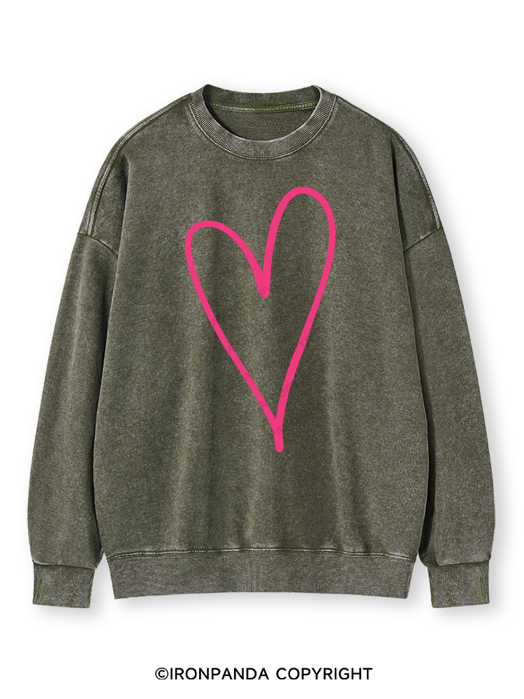 Heart Muscle Washed Sweatshirt