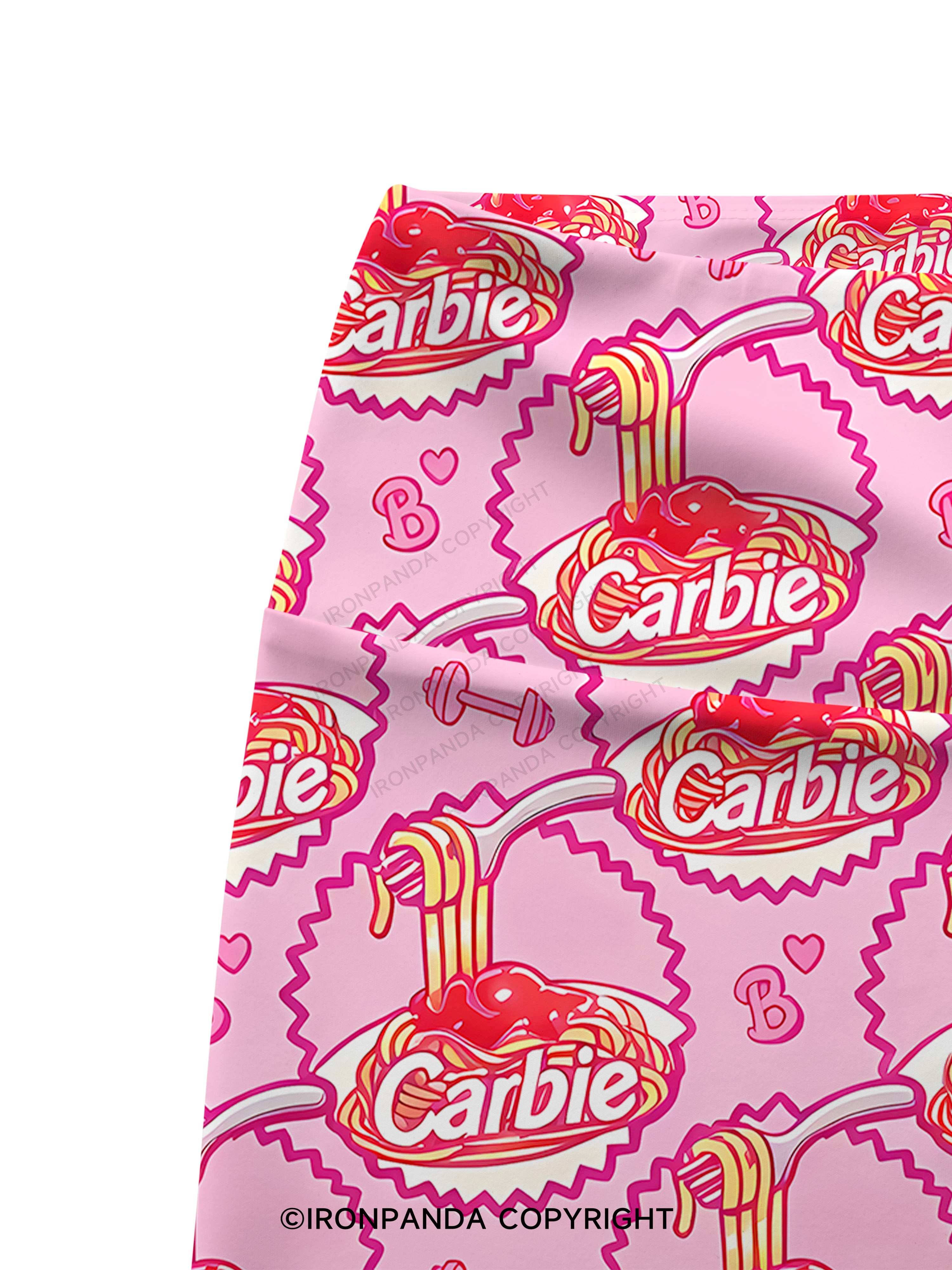 Carbie Printed Yoga Cycling Shorts