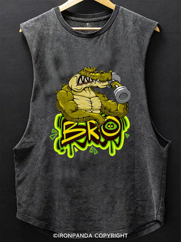 bro! Scoop Bottom Cotton Tank