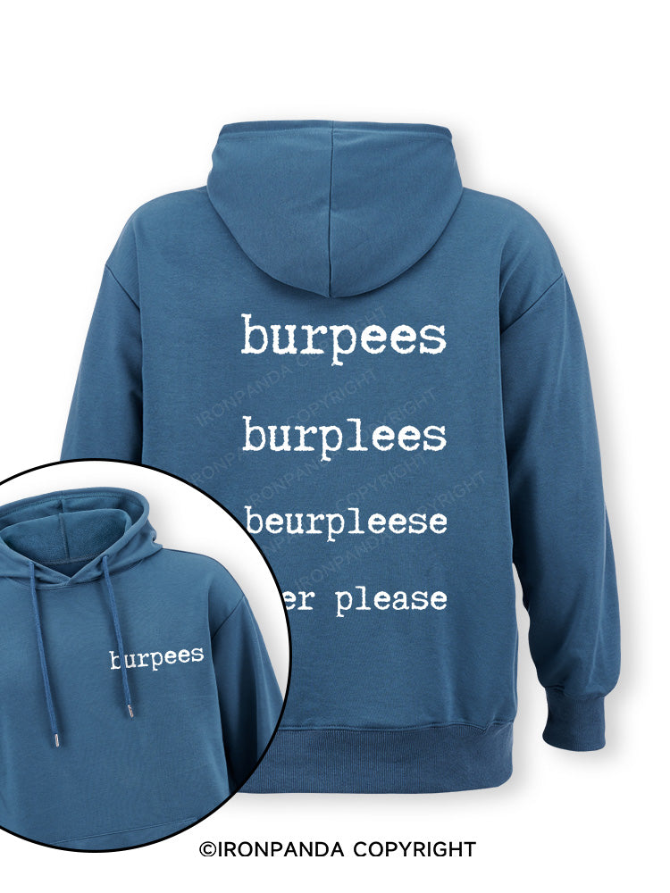 Burpees Double-Sided Printed Classic Gym Hoodie