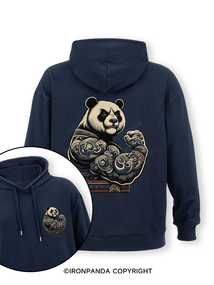 strong panda Double-Sided Printed Classic Gym Hoodie