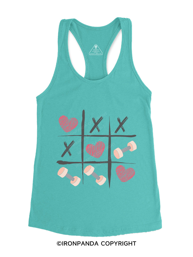 Gym Tic-Tac-Toe Gym Racerback Tank