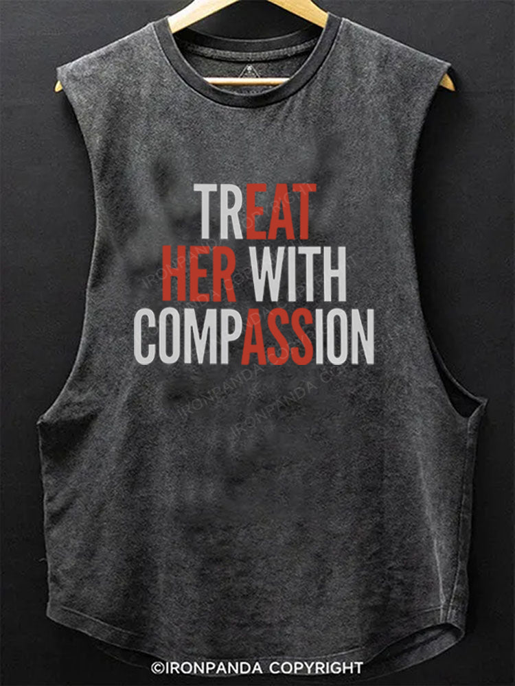 EAT HER ASS Scoop Bottom Cotton Tank