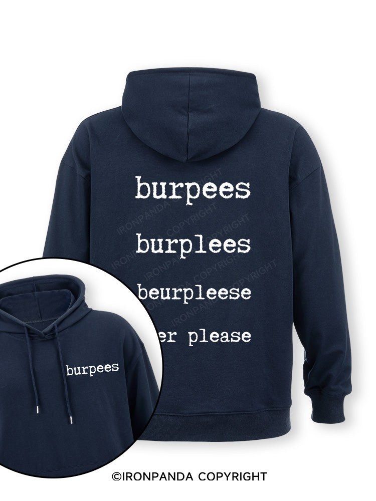 Burpees Double-Sided Printed Classic Gym Hoodie