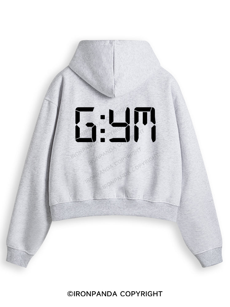 G:YM Fleece Crop Zip Up Hoodie