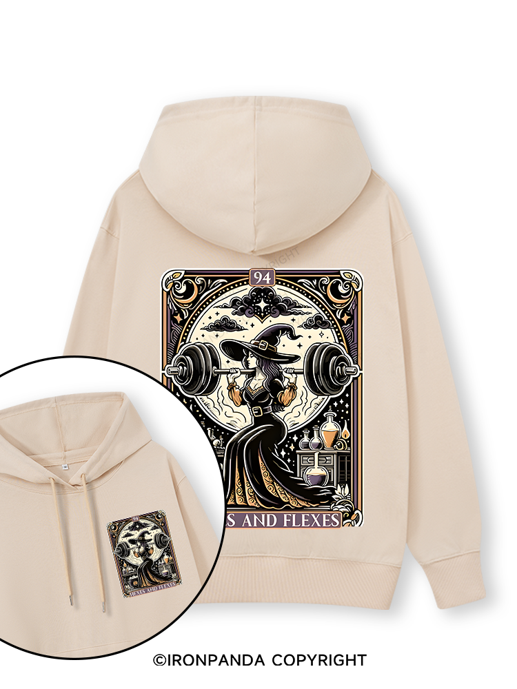 HEXES AND FLEXES Double-Sided Printed Classic Gym Hoodie