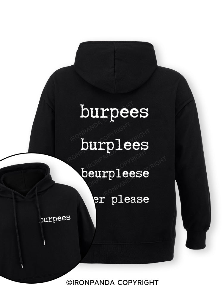 Burpees Double-Sided Printed Classic Gym Hoodie