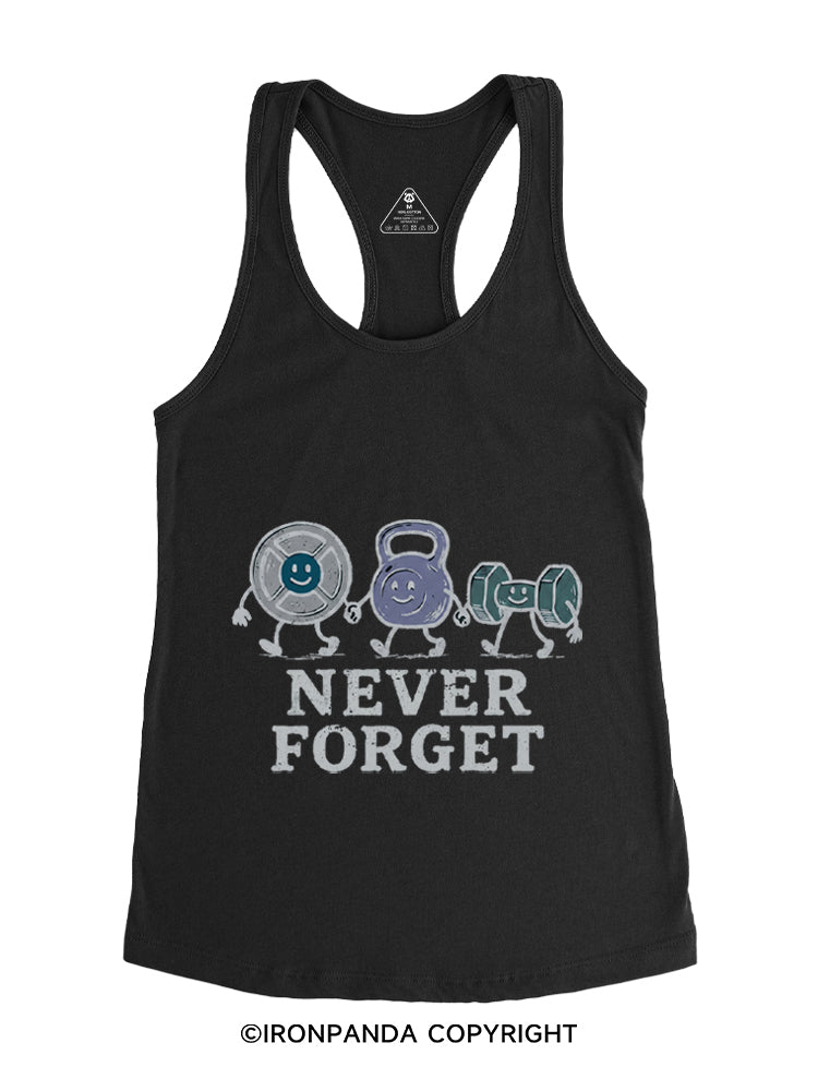 NEVER FORGET FITNESS Gym Racerback Tank