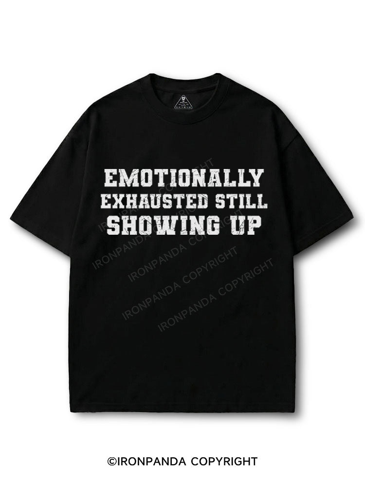 Emotionally exhausted Still showing up COTTON PUMP COVER