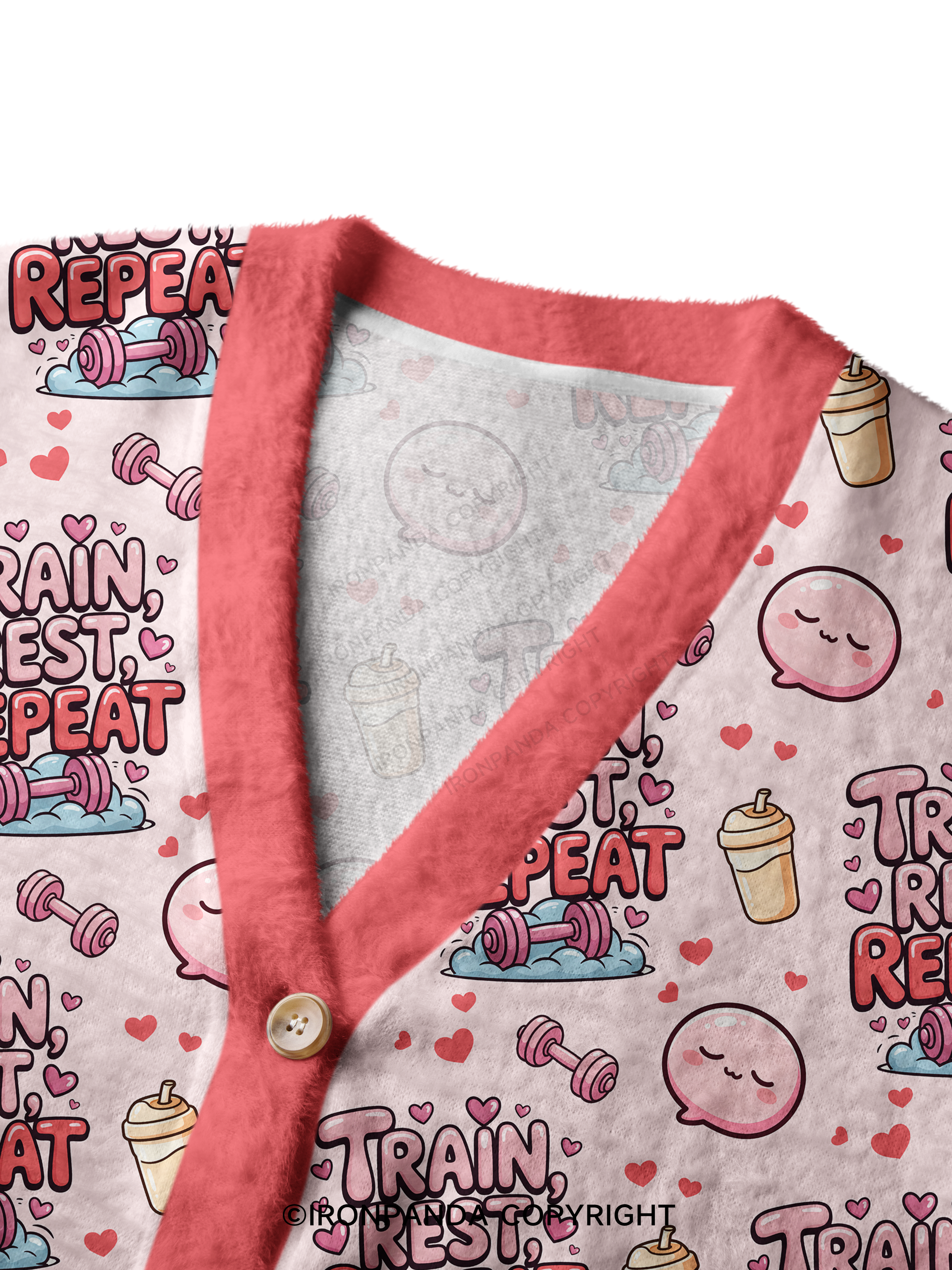 TRAIN, REST, REPEAT Ugly Cardigan Sweater