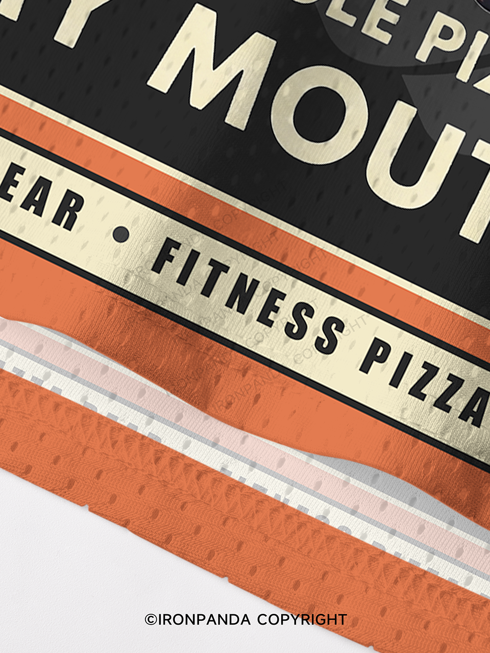 Funny Bear Fitness Pun Pizza Mesh Tank Top