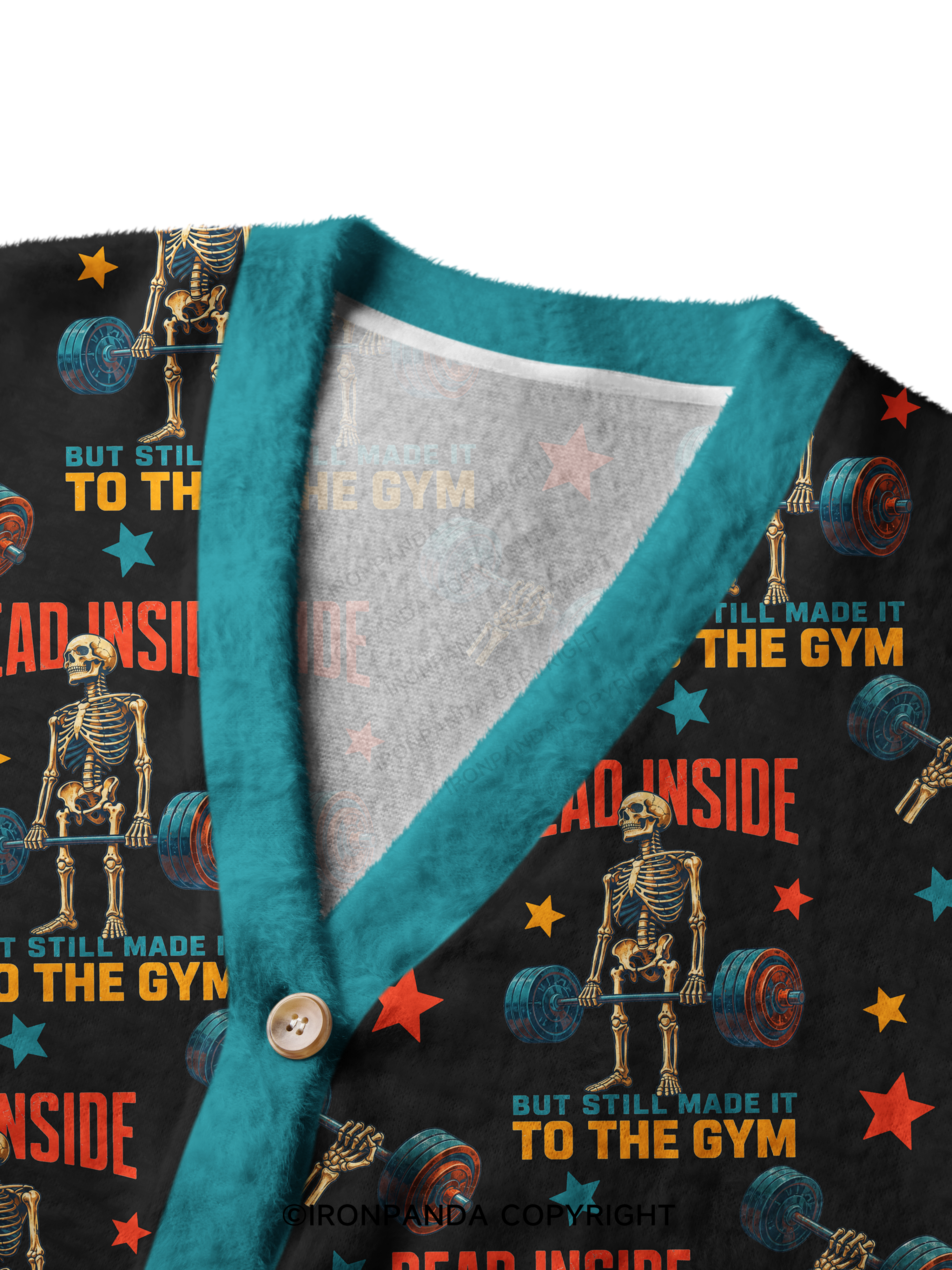 Dead Inside but Still Made It Skeleton Ugly Cardigan Sweater
