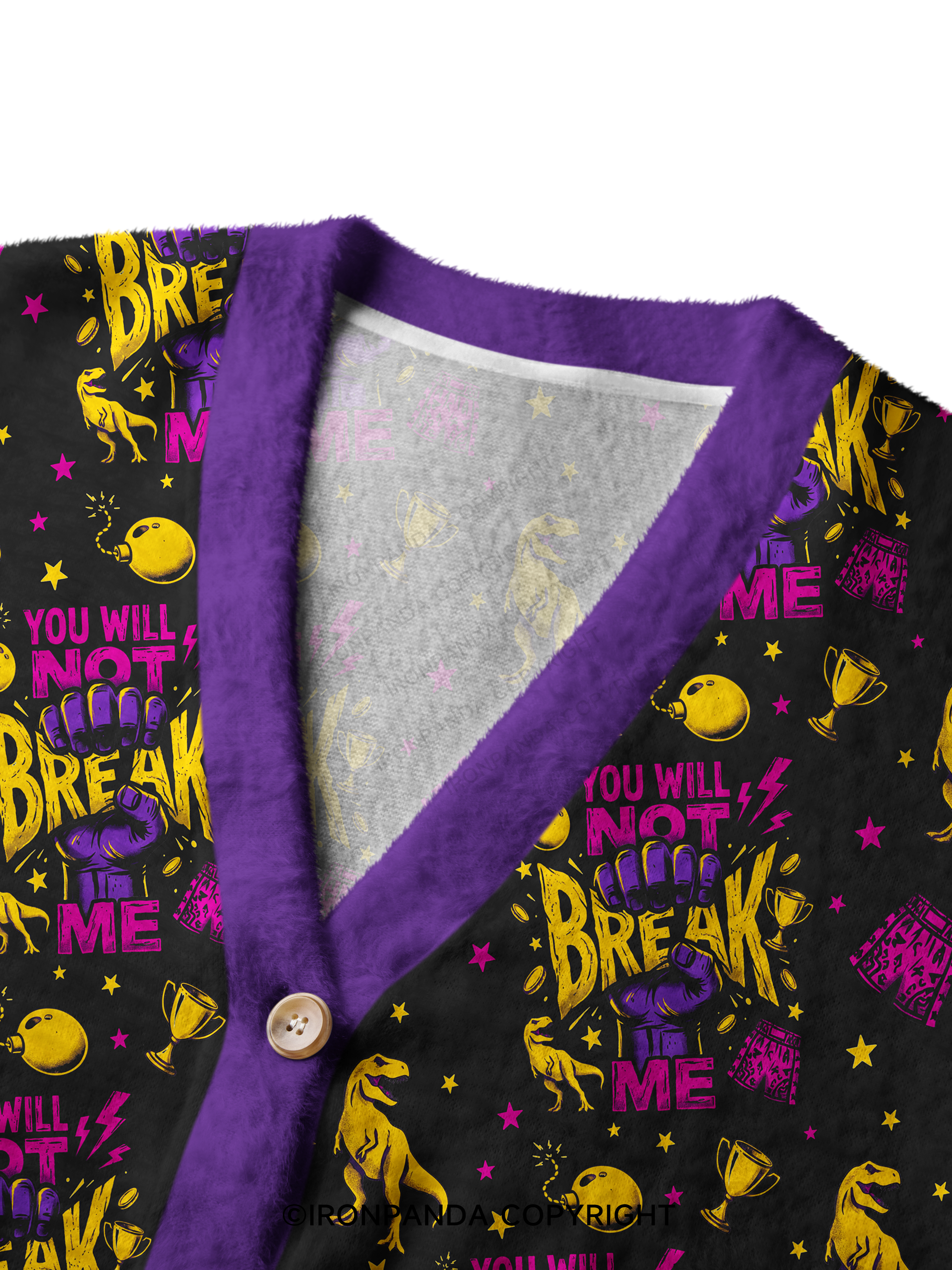 You Will Not Break Me Ugly Cardigan Sweater