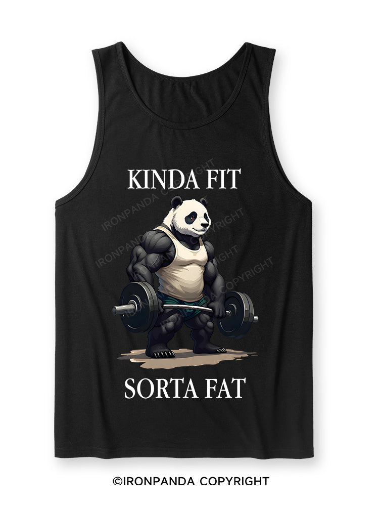 Kinda Fit Sorta Fat Washed Gym Ultra Soft Heather Tank