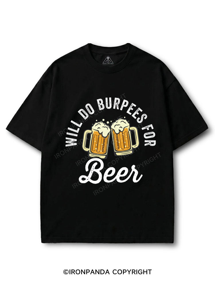 Will Do Burpees For Beer COTTON PUMP COVER