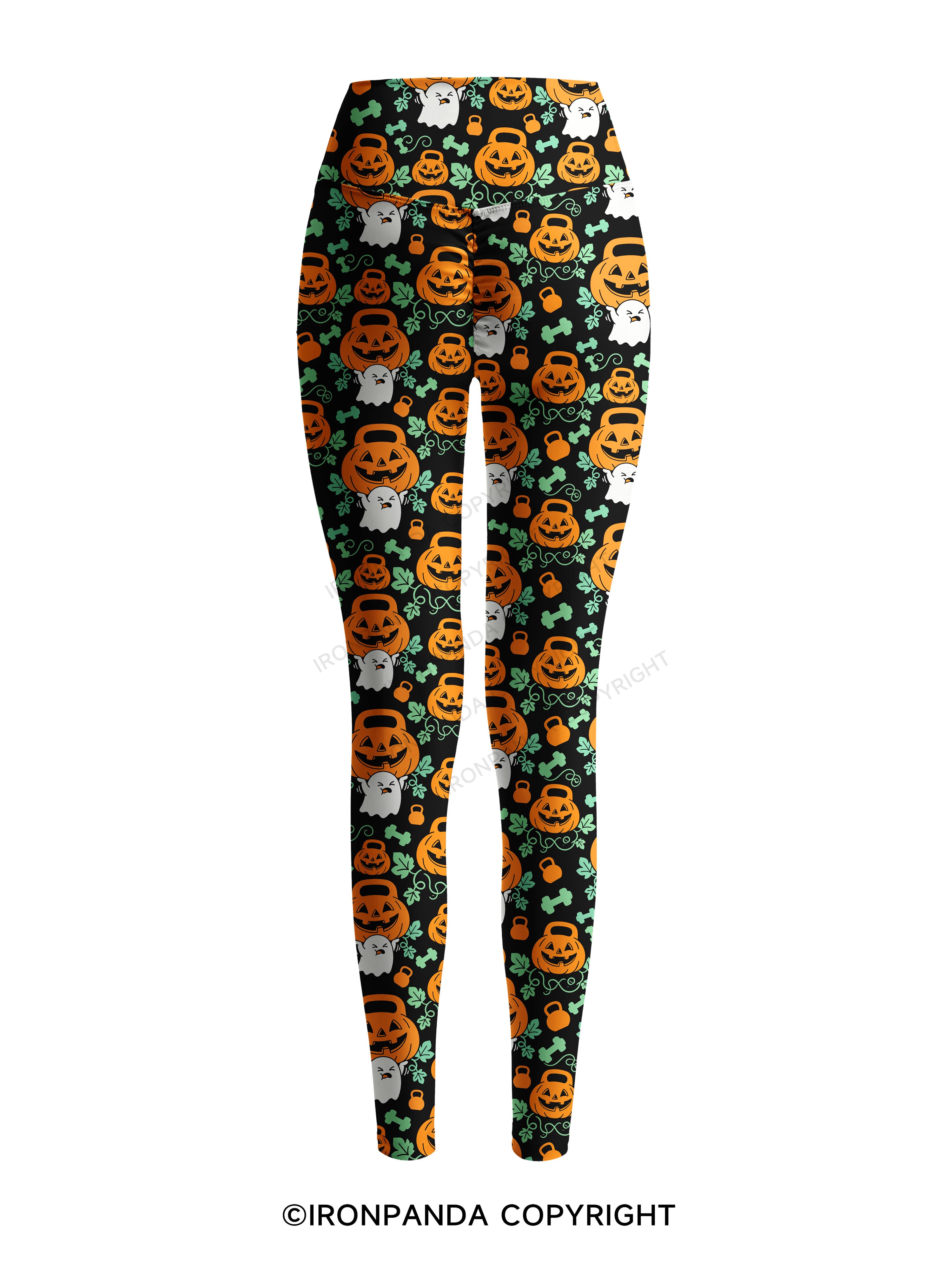 HEAVY SPOOKY Printed Yoga Pants