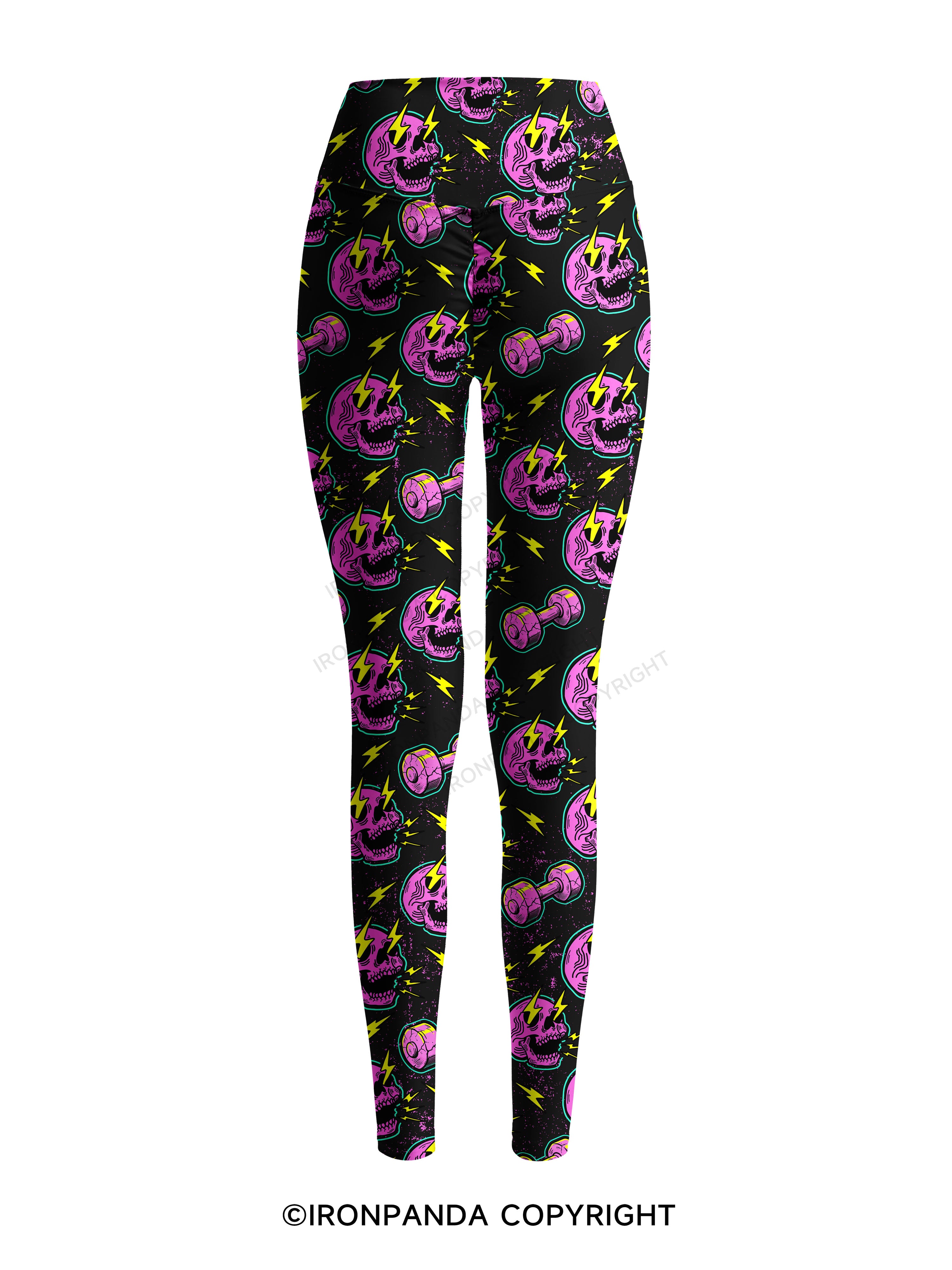 LIGHTNING SKELETON Printed Yoga Pants