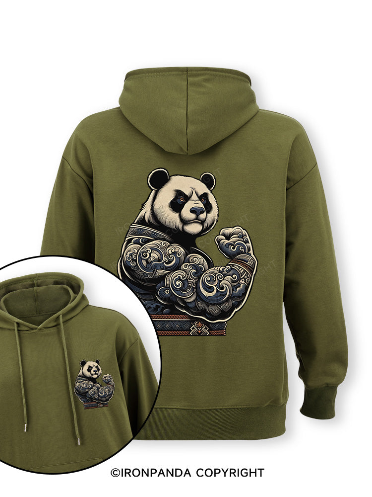 strong panda Double-Sided Printed Classic Gym Hoodie