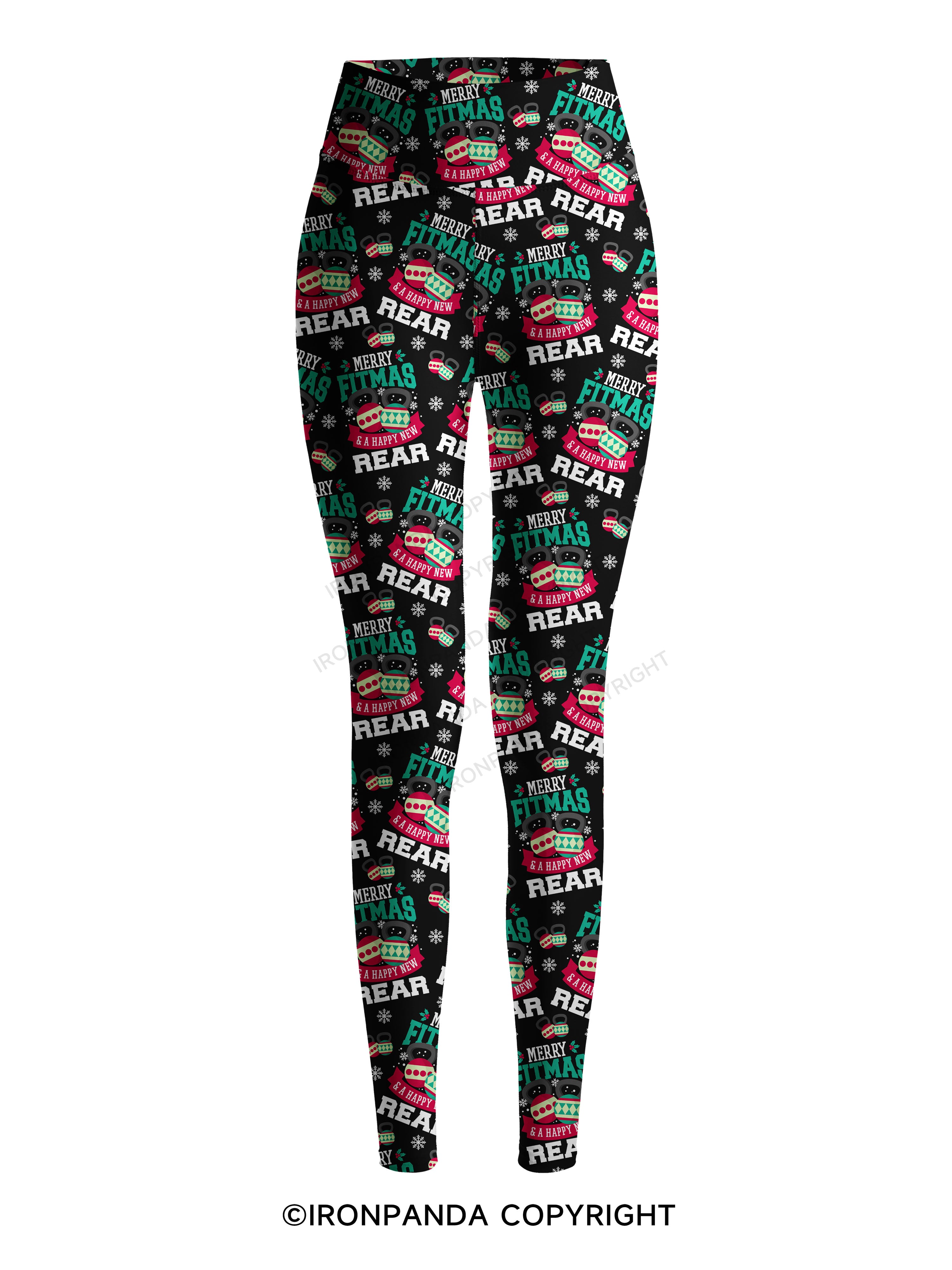 Merry Fitmas Printed Yoga Pants