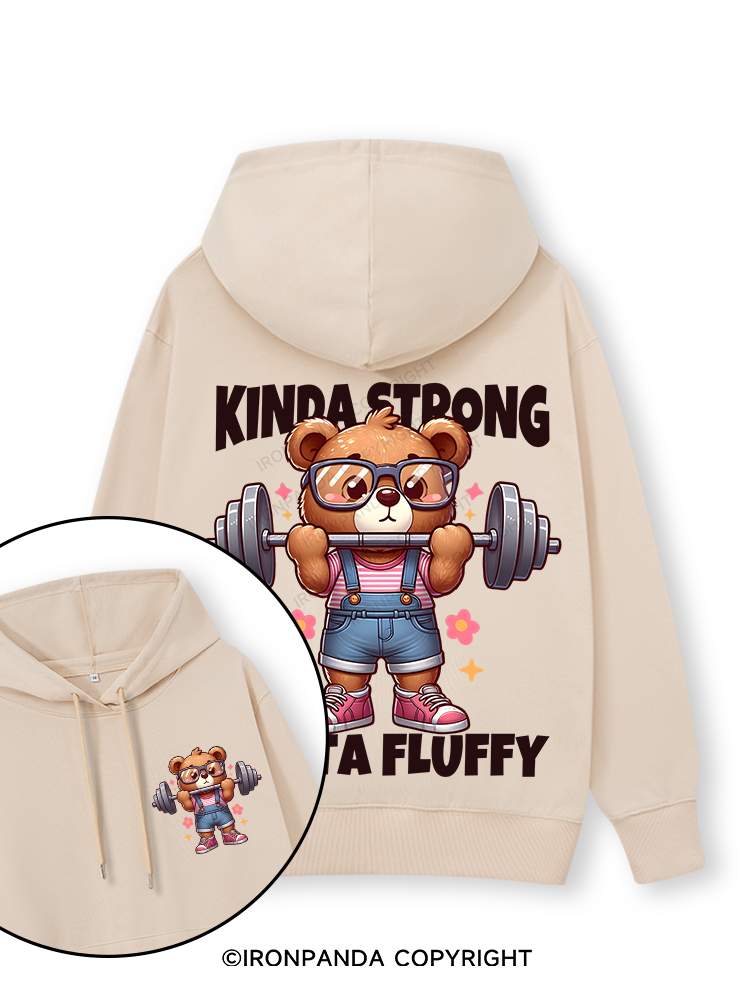 KINDA STRONG, SORTA FLUFFY Double-Sided Printed Classic Gym Hoodie
