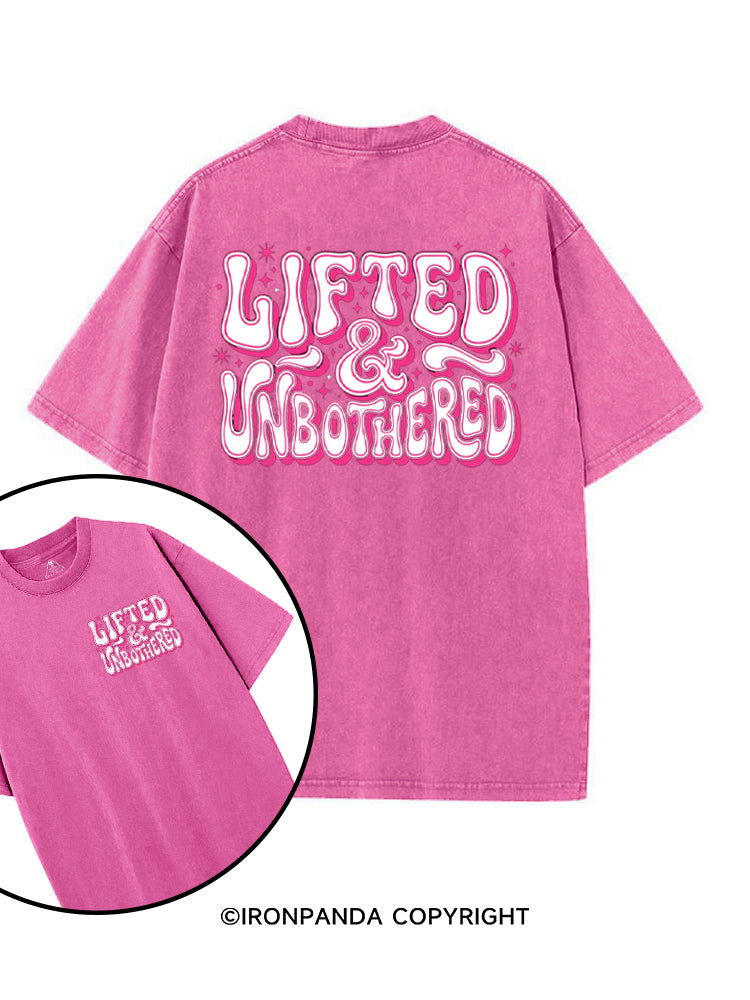 Lifted And Unbothered printed Gym Shirt