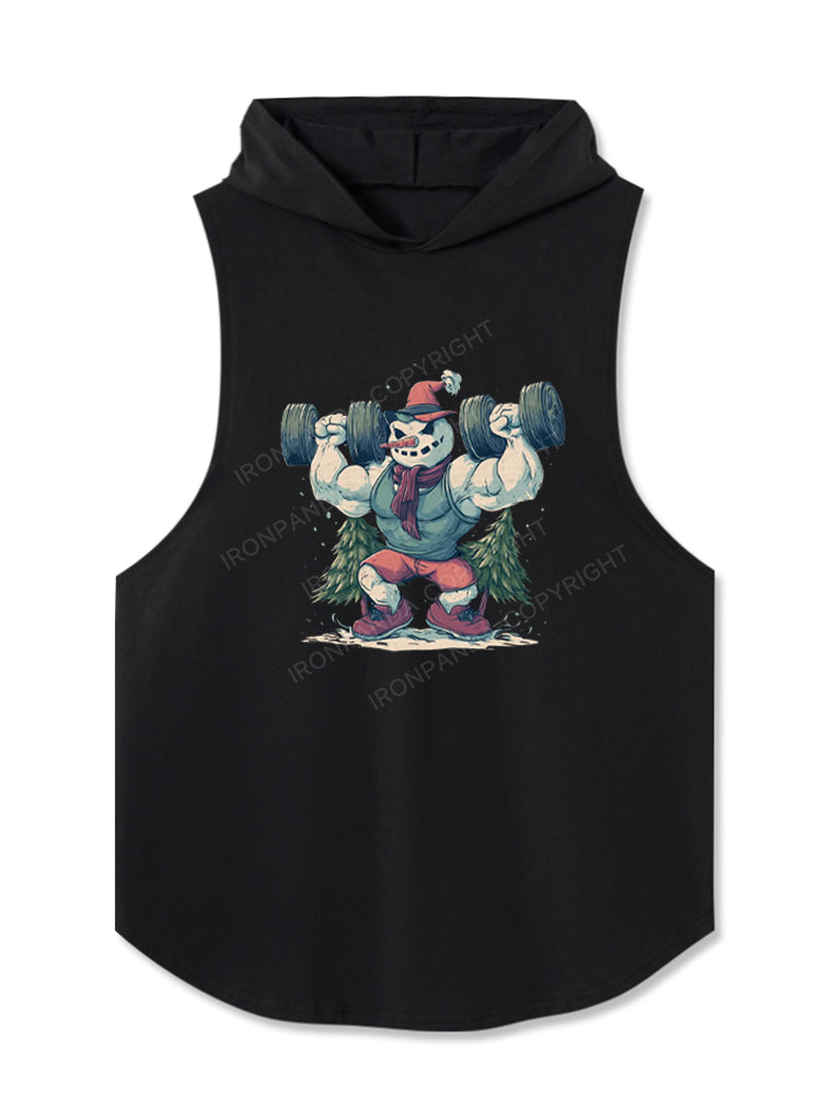 FUNNY GYM SNOWMAN Hooded Tank
