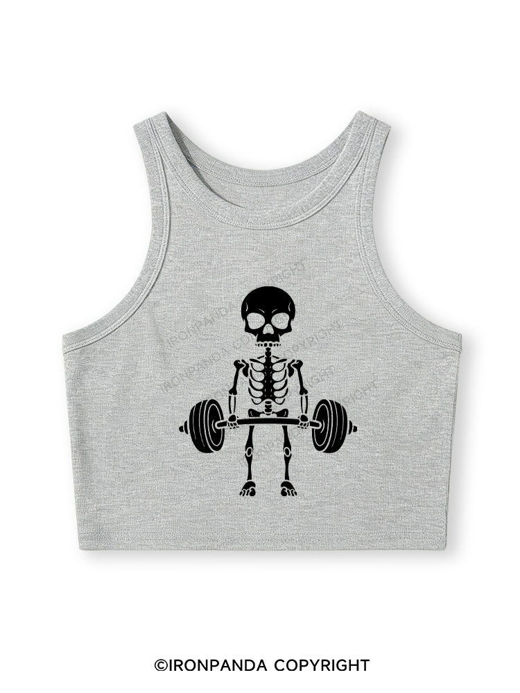 DEADLIFT SQUAD Fitted Crop Tank Top