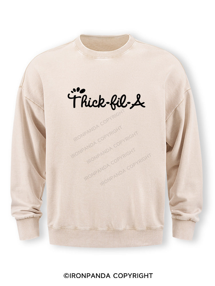 thick-fil-a Washed Sweatshirt