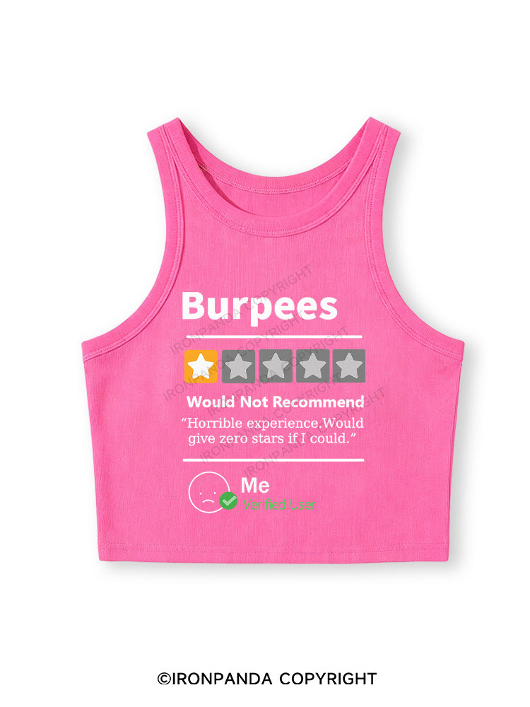 BURPEES REVIEWED Fitted Crop Tank Top