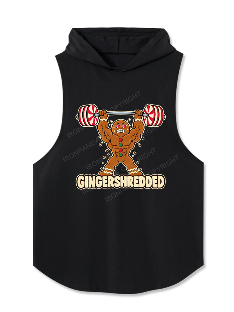 Gingershredded Gym Gingerbread Man Hooded Tank