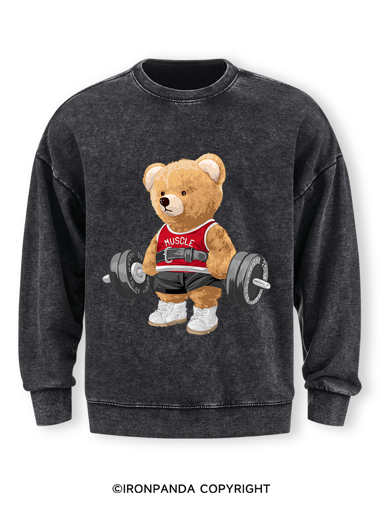 EXERCISE BEAR Washed Sweatshirt