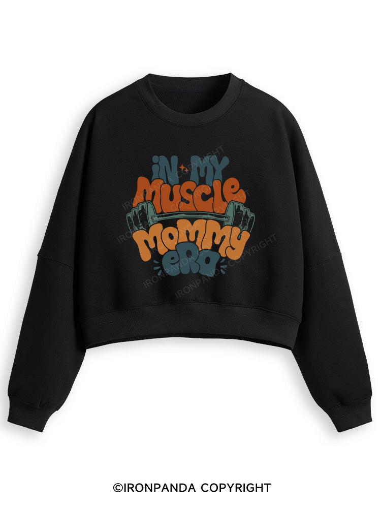 FUNNY WORKOUT Fleece Crop Sweatshirt