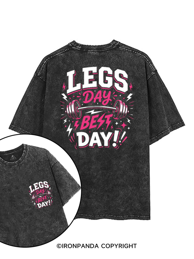 LEGS DAY BEST DAY！ printed Gym Shirt