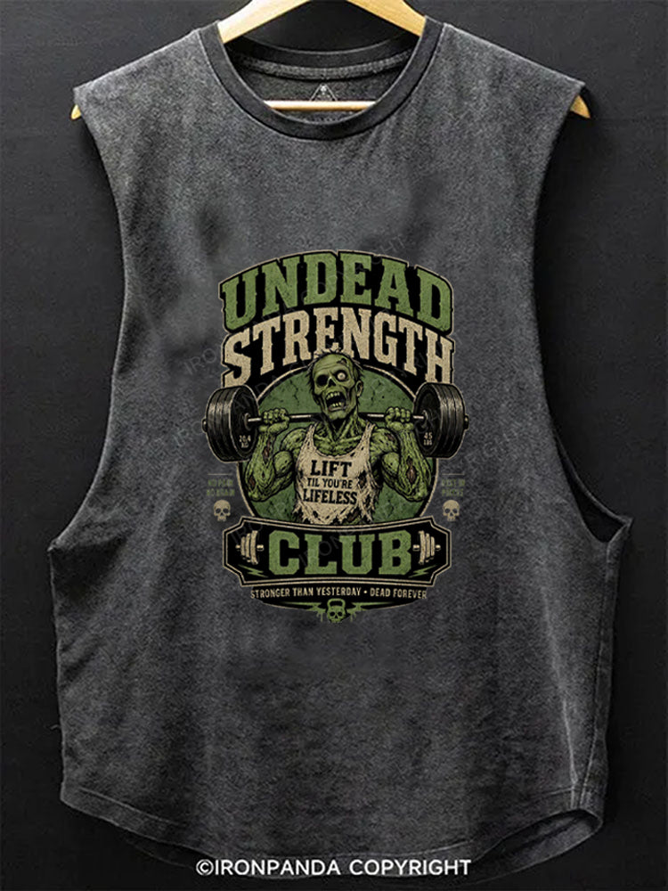 Undead Strength Club Scoop Bottom Cotton Tank