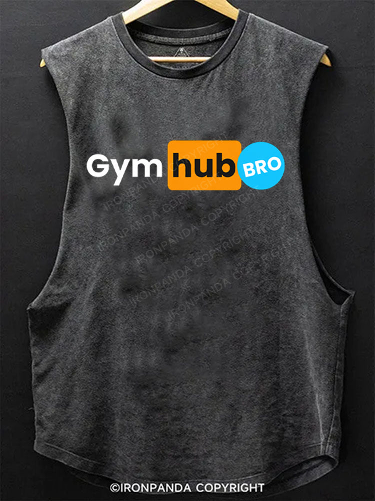 Gym Hub Bro Scoop Bottom Cotton Tank