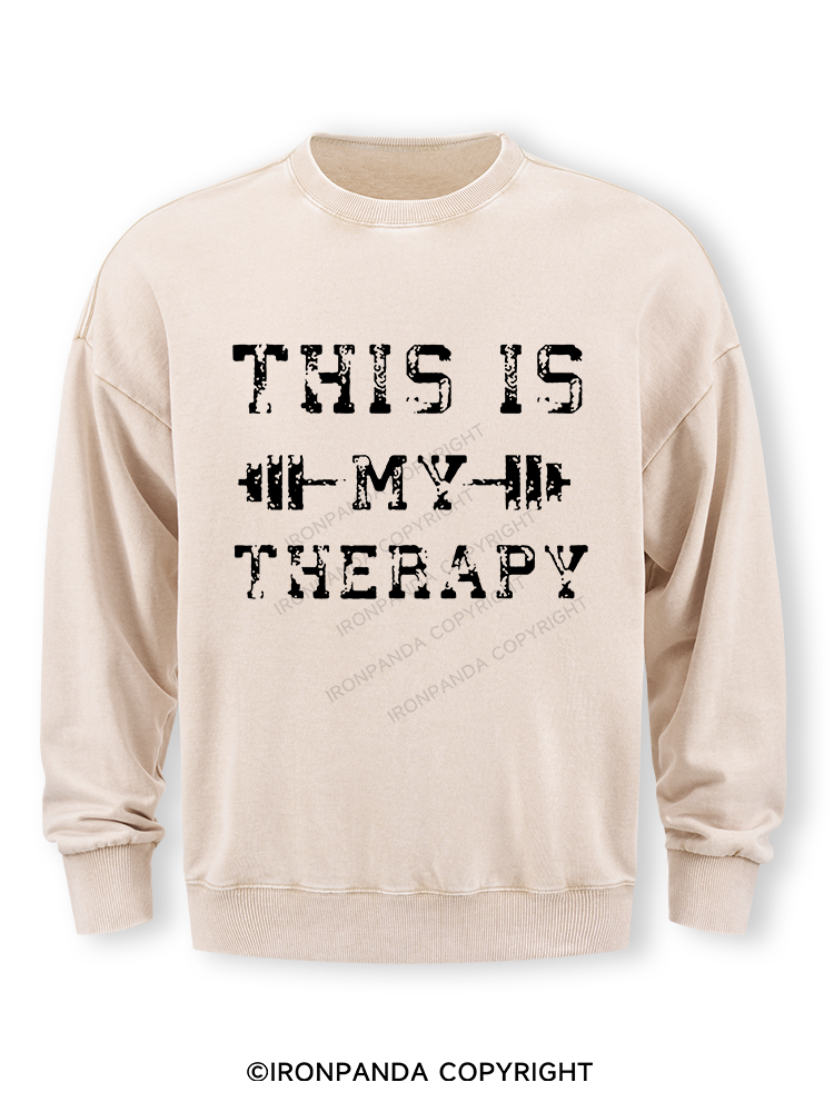 This Is My Therapy Washed Sweatshirt