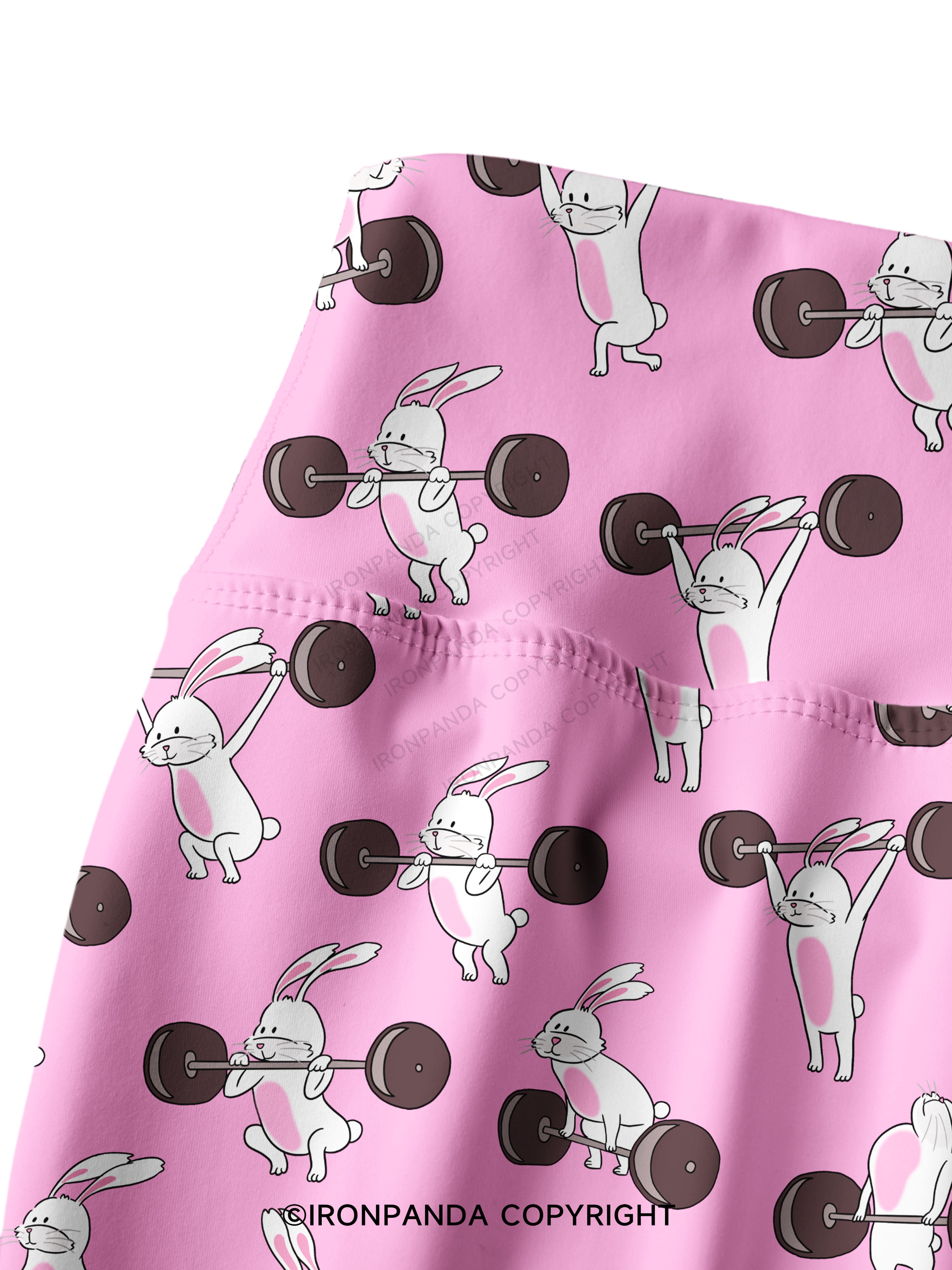 Lift Like Bunny Printed Yoga Pants