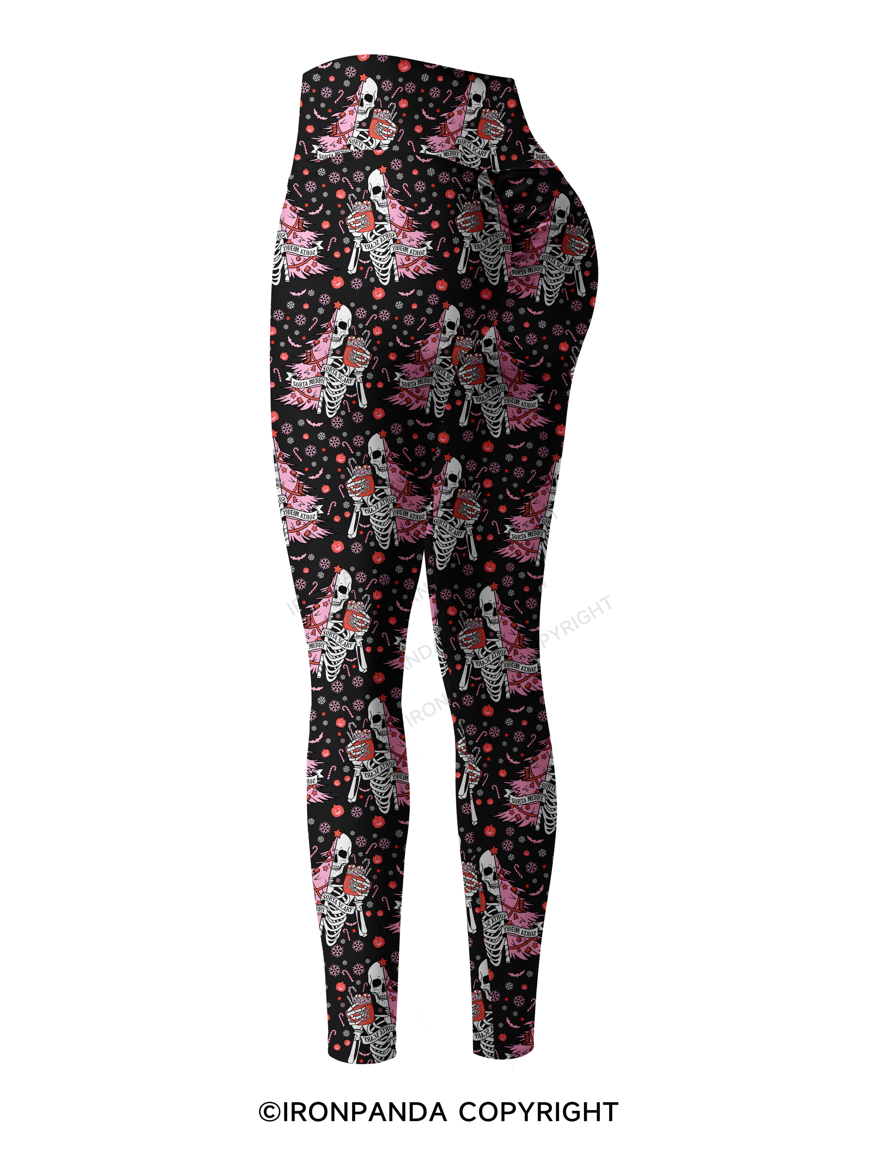 SORTA MERRY SORTA SCARY Printed Yoga Pants
