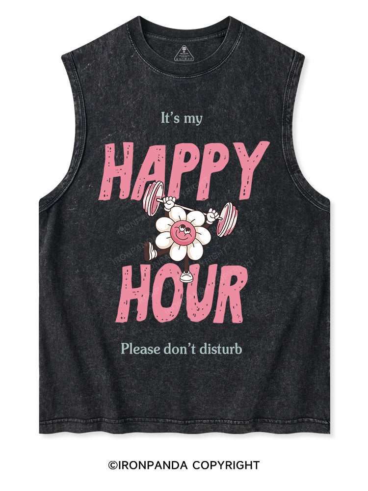 It's my happy hour, please don't disturb Washed Tank